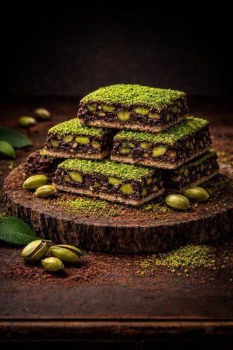 Antepfıstıklı çikolatalı baklava lokum 1 kg