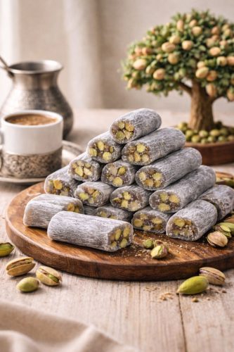 Antep fıstıklı sade fitilli lokum 1kg 